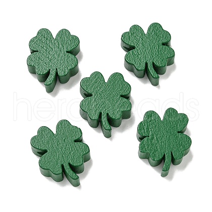 Printed Wood Beads WOOD-G022-01F-1