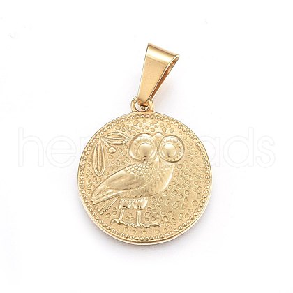 304 Stainless Steel Pendants STAS-P211-20G-1