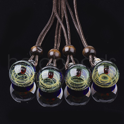 Handmade Lampwork Pendants LAMP-S190-02A-1