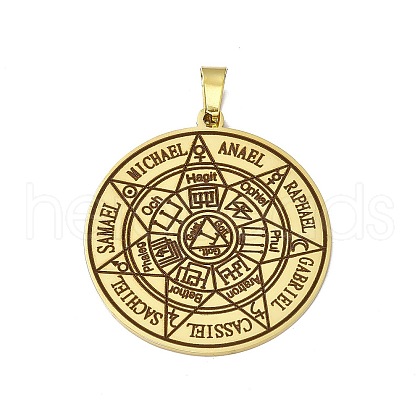 304 Stainless Steel Pendants STAS-C063-01G-1
