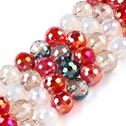 Electroplate Glass Bead Strands GLAA-Z006-01J-1