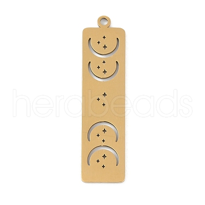 304 Stainless Steel Pendants STAS-L279-024G-1