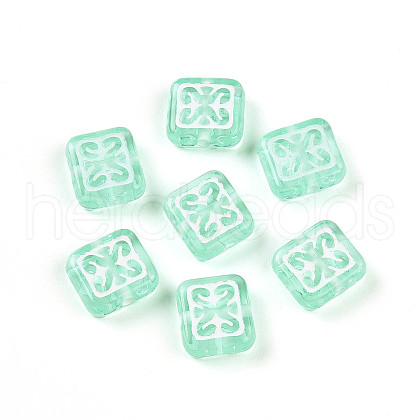Transparent Acrylic Beads TACR-T028-53-1