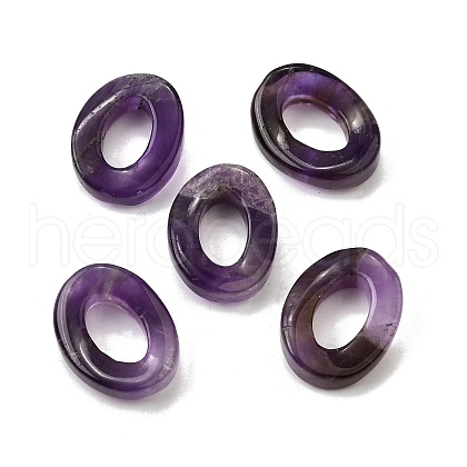 Natural Amethyst Pendants G-Z082-01E-1