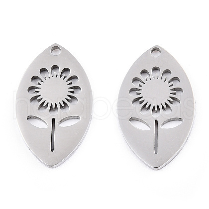 Non-Tarnish 304 Stainless Steel Pendants STAS-T063-208P-1