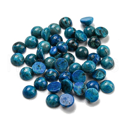 Natural Blue Agate Dyed Cabochons G-H309-03-48-1