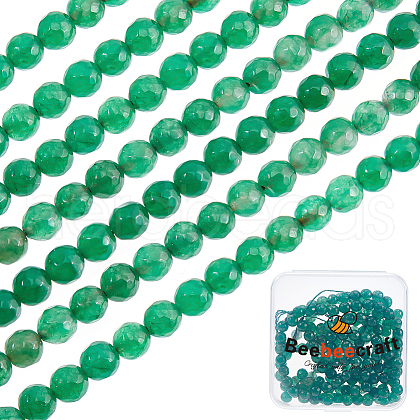 Beebeecraft 3 Strands Natural White Jade Beads Strands G-BBC0001-39A-1