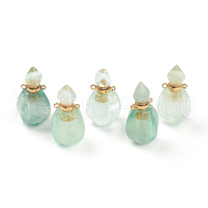Faceted Natural Fluorite Pendants G-H252-B03-1