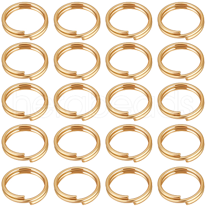 Beebeecraft 200Pcs 304 Stainless Steel Split Rings STAS-BBC0006-18B-1