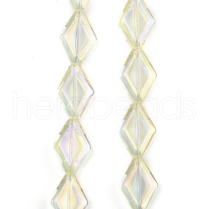 Electroplate Glass Beads Strands EGLA-B010-01A-FR04-1