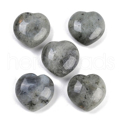 Mother's Day Gifts Natural Labradorite Heart Love Palm Worry Stone G-H268-F02-C-A-1