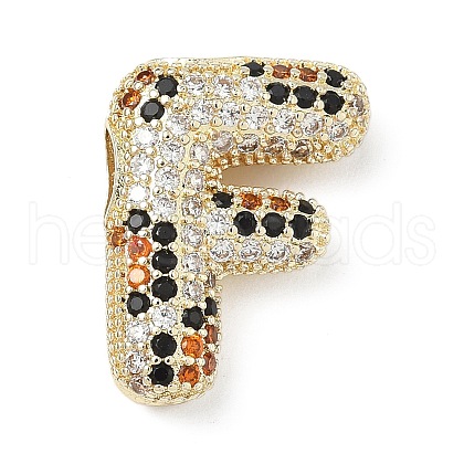 Brass Micro Pave Cubic Zirconia Pendants KK-Z108-02G-F-1