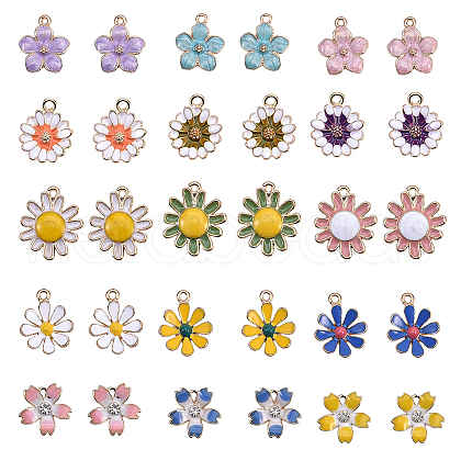 SUNNYCLUE Alloy Enamel Pendants FIND-SC0001-14-1