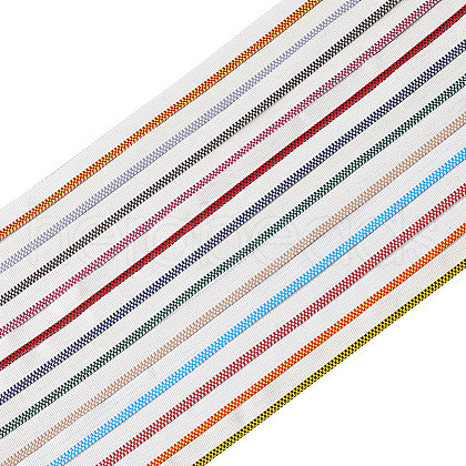 SUPERFINDINGS 12Pcs 12 Colors Polyester Book Headbands OCOR-FH0001-36-1