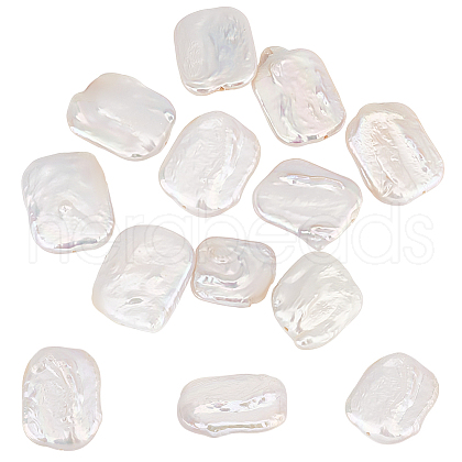GOMAKERER 10Pcs Natural Keshi Pearl Beads Strands PEAR-GO0001-19-1