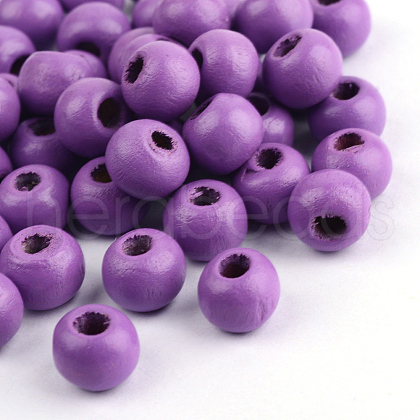 Natural Wood Beads WOOD-S662-13x14mm-A12-1
