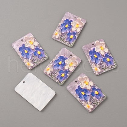 Embossed Printed Acrylic Pendants MACR-TAC0001-05A-1
