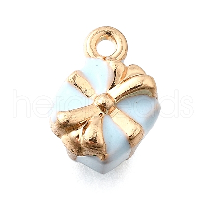 Zinc Alloy Enamel Charms FIND-U029-01G-02-1
