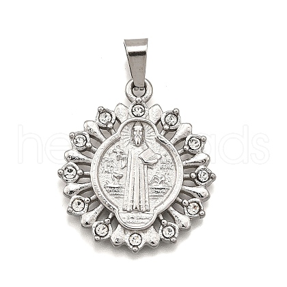 304 Stainless Steel Pendants STAS-B086-09C-P-1