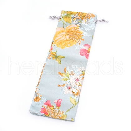 Brocade Drawstring Pouches ABAG-WH0023-19M-1