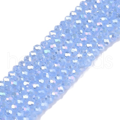 Electroplate Glass Beads Strands EGLA-A044-J2mm-B03-1