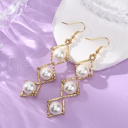 Brass Dangle Earrings EJEW-TA00650-1