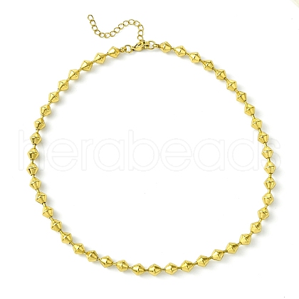Ion Plating(IP) 304 Stainless Steel Bead Necklaces NJEW-C053-01G-1