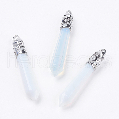 Opalite Pointed Pendants G-F228-07M-RS-1