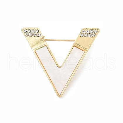Alloy Rhinestone Brooches JEWB-H029-01H-G-1
