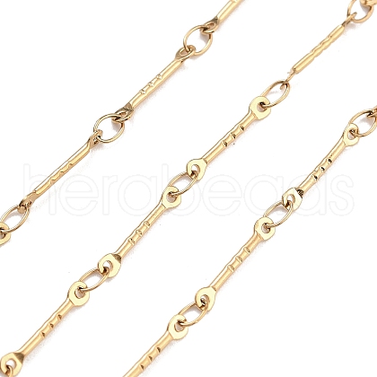 PVD Vacuum Plating 304 Stainless Steel Bar Link Chain CHS-H026-03G-1