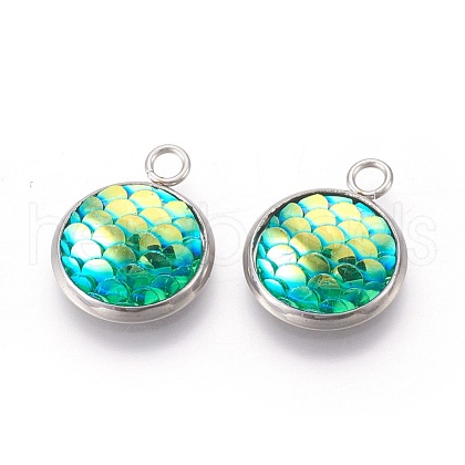 Resin Pendants RESI-L024-08-1