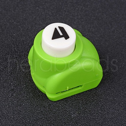 Random Single Color or Random Mixed Color Mini Plastic Craft Paper Punch Sets for Scrapbooking & Paper Crafts AJEW-L051-15-1