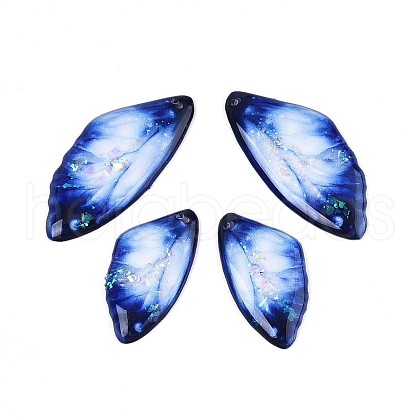 Transparent Epoxy Resin Pendants RESI-T057-31A-1