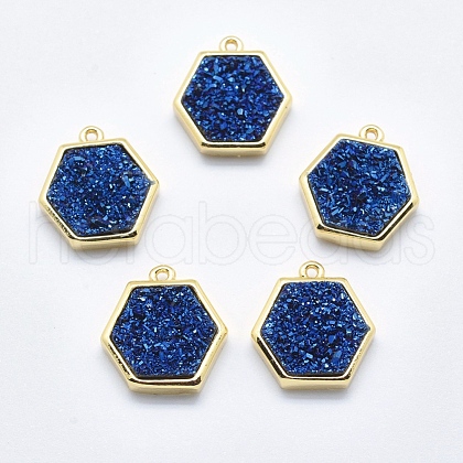 Druzy Resin Charms G-F551-A09-1