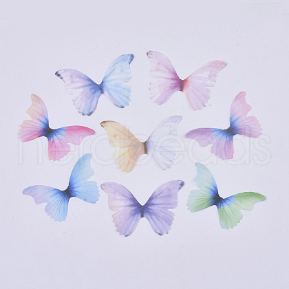 Two Tone Polyester Fabric Wings Crafts Decoration FIND-S322-011B-1