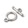 Non-Tarnish 304 Stainless Steel Toggle Clasps X-STAS-H212-19P-2