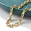 Brass Box Chain Bracelets for Women Men BJEW-F494-02G-4