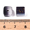 Frosted Glass Beads with Golden Glitter Powder X1-DGLA-NH001-8mm-01B-3