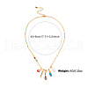 Hamsa Hand & Evil Eye & Pepper Alloy Enamel & Plastic Pearl Pendant Necklaces for Women FS-WG9A1DD-01-2