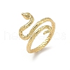 Brass Cuff Rings RJEW-Z101-03G-4