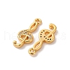 Brass Micro Pave Cubic Zirconia Pendants KK-K382-57G-2