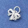 925 Sterling Silver Bowknot Charms STER-R012-04S-2