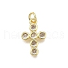 Brass Micro Pave Cubic Zirconia Pendants KK-Z100-44G-02-1