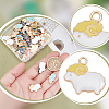   60Pcs 12 Style Alloy Enamel Pendants ENAM-PH0002-77-3