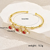Cute and Sweet Brass Enamel Cuff Bangles EC0597-1-2