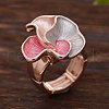 Zinc Alloy & Enamel Finger Rings for Women FS-WG84CD9-02-1