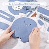 DIY PU Leather Dinosaur Shaped Crossbody Bag Kits DIY-WH0374-61B-3