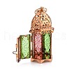 Retro Golden Plated Iron Ramadan Candle Lantern RAMA-PW0001-25A-3