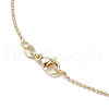 Brass Ball Chain Oval Virgin Mary Pendant Necklaces for Women NJEW-JN05120-5