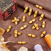 Unicraftale 50Pcs 1-Hole Wood Buttons BUTT-UN0001-27B-2